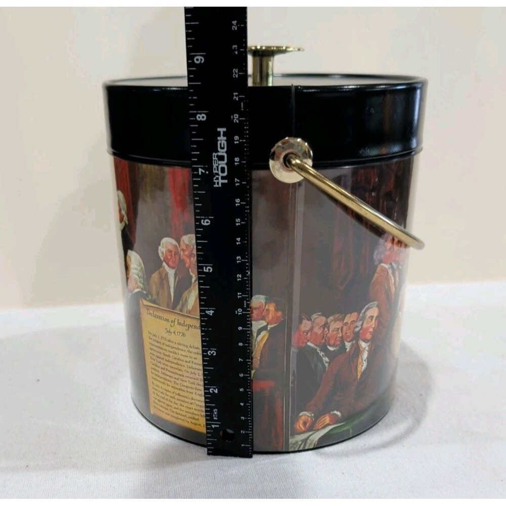 Vintage Thermo-Serv West Bend Ice Bucket Declaration of Independence, July 4th - Picture 9 of 11
